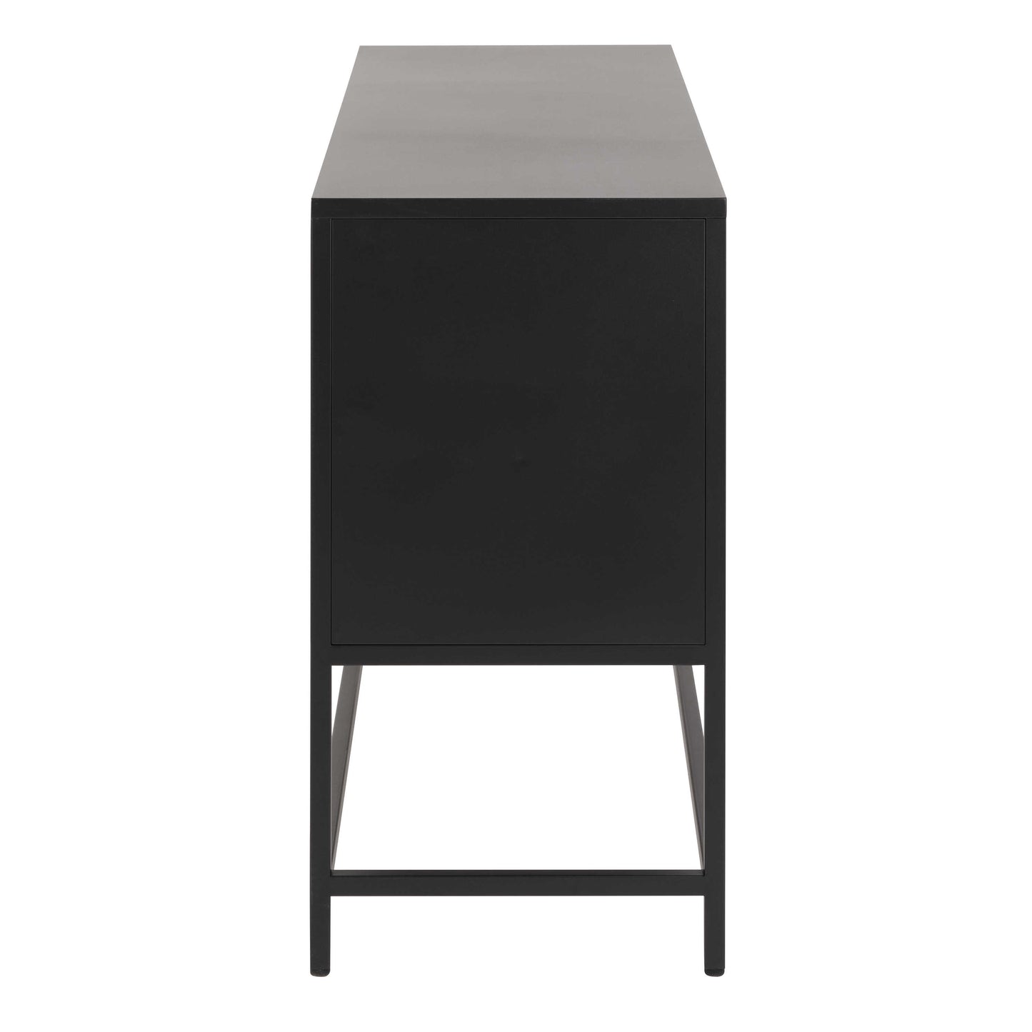 Graz Matt Black Metal Sideboard 3 Doors