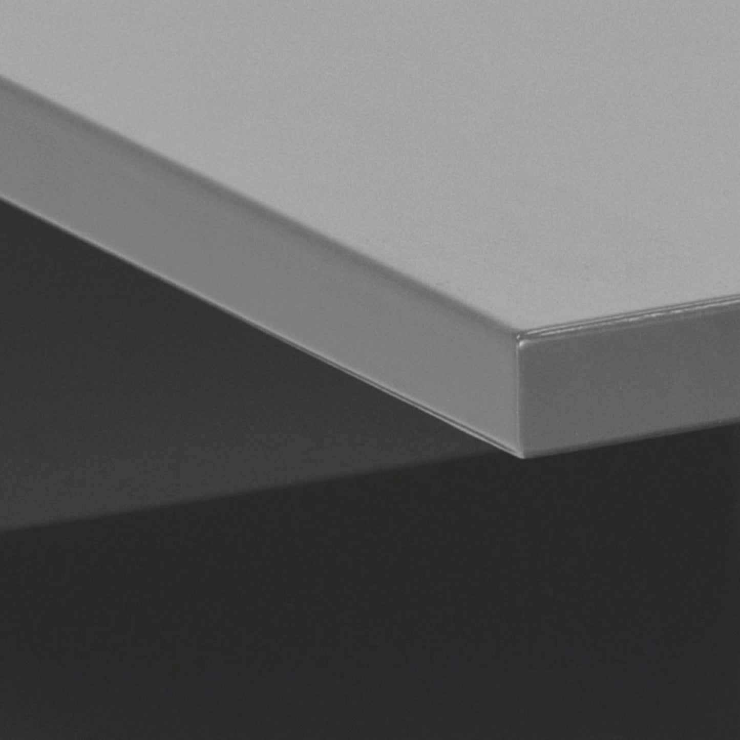 Lincoln Grey Wooden Floating Bedside Table 1 Drawer Open Shelf