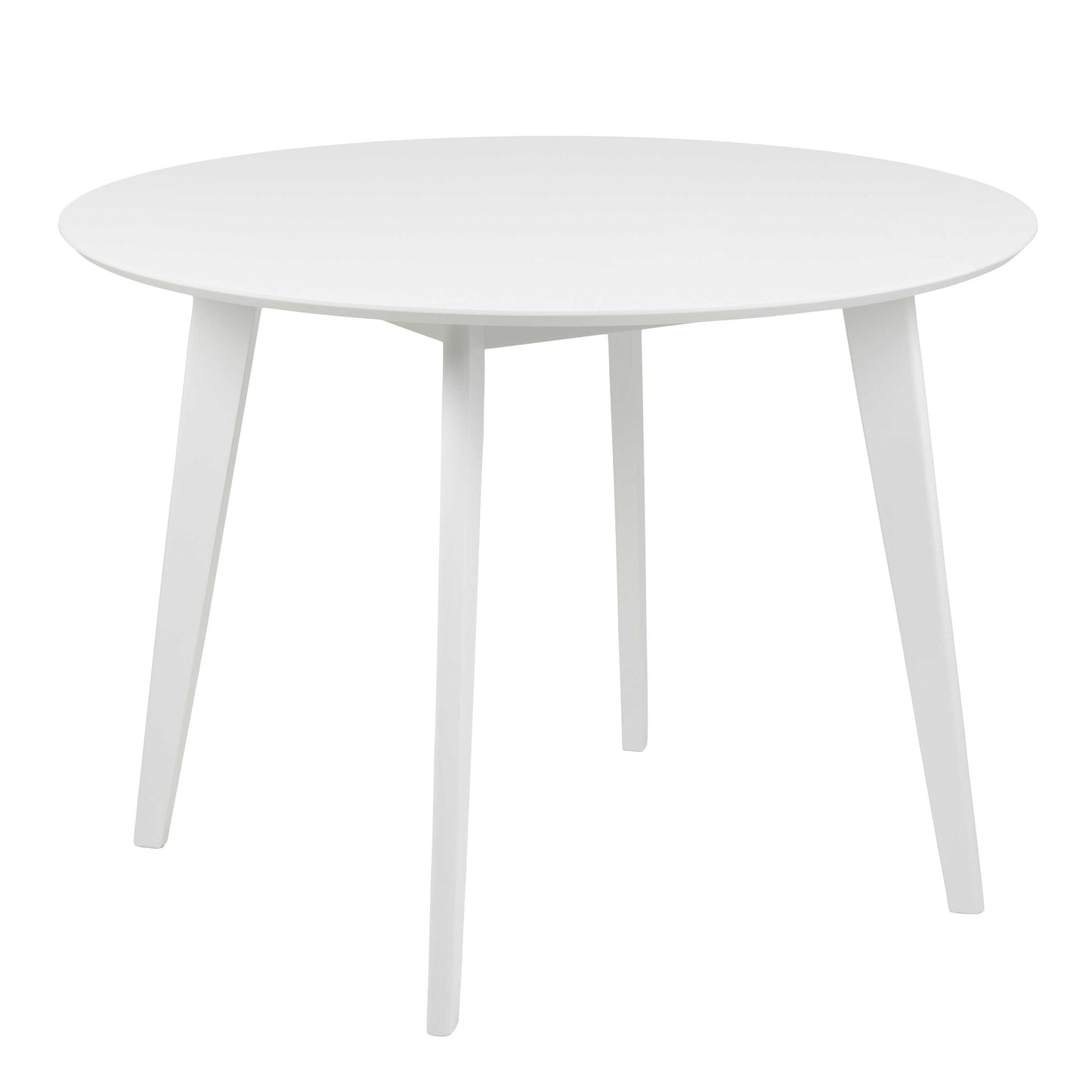 Saffron White Wodden Round Dining Table
