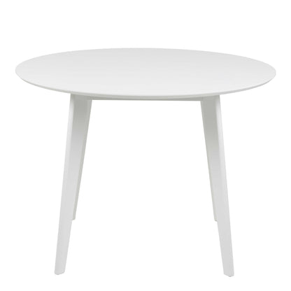 Saffron White Wodden Round Dining Table