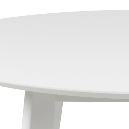 Saffron White Wodden Round Dining Table
