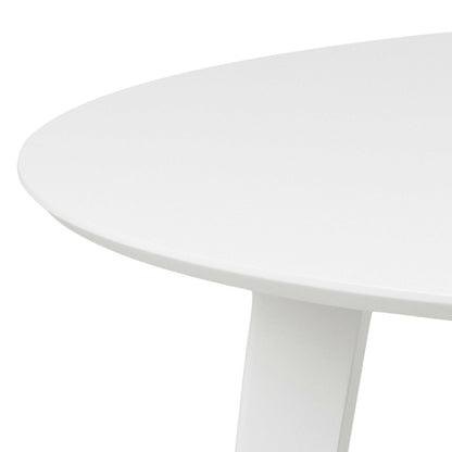 Saffron White Wodden Round Dining Table