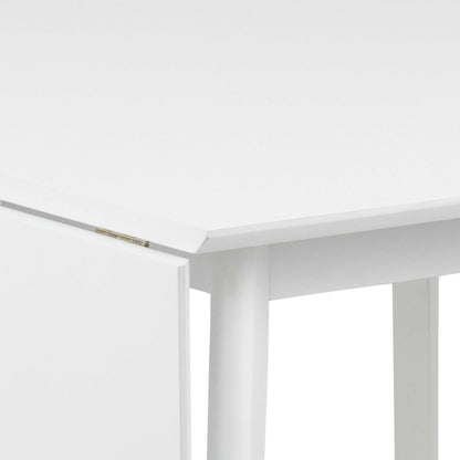 Saffron Extendable White Wooden Square Dining Table