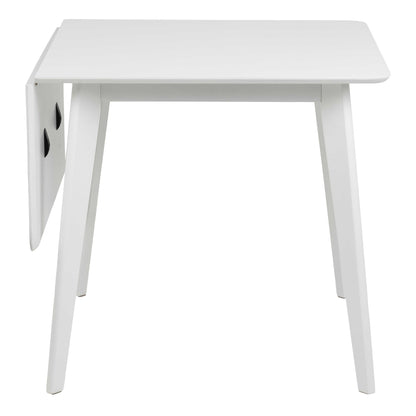 Saffron Extendable White Wooden Square Dining Table