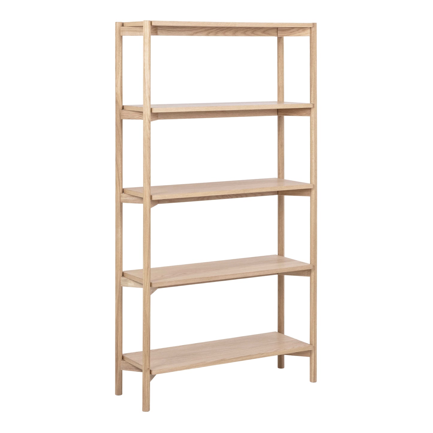 Berrytwist White Oak Veener Bookcase 4 Shelves