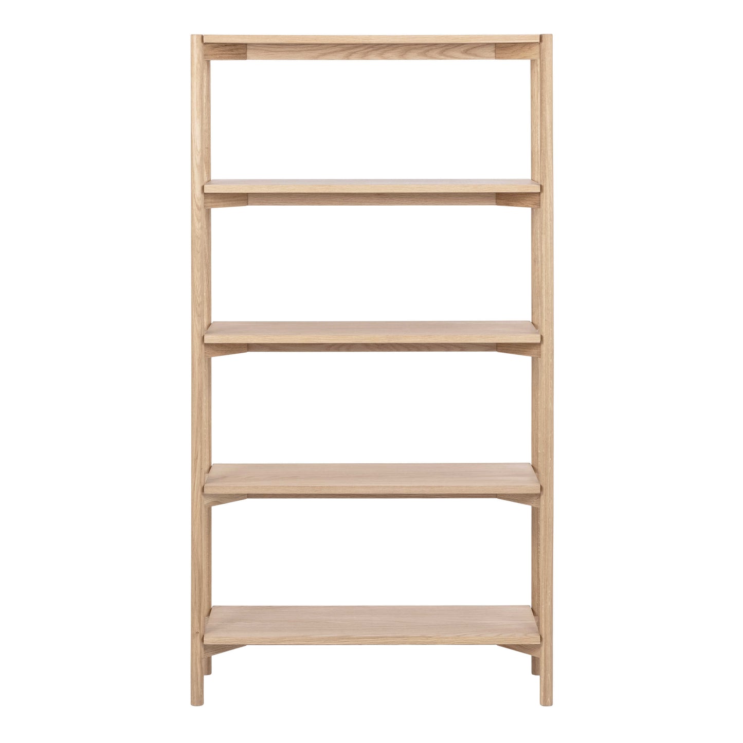 Berrytwist White Oak Veener Bookcase 4 Shelves