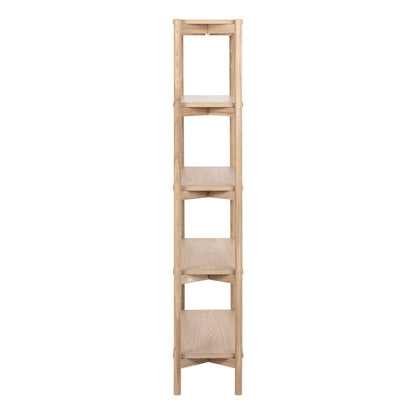 Berrytwist White Oak Veener Bookcase 4 Shelves