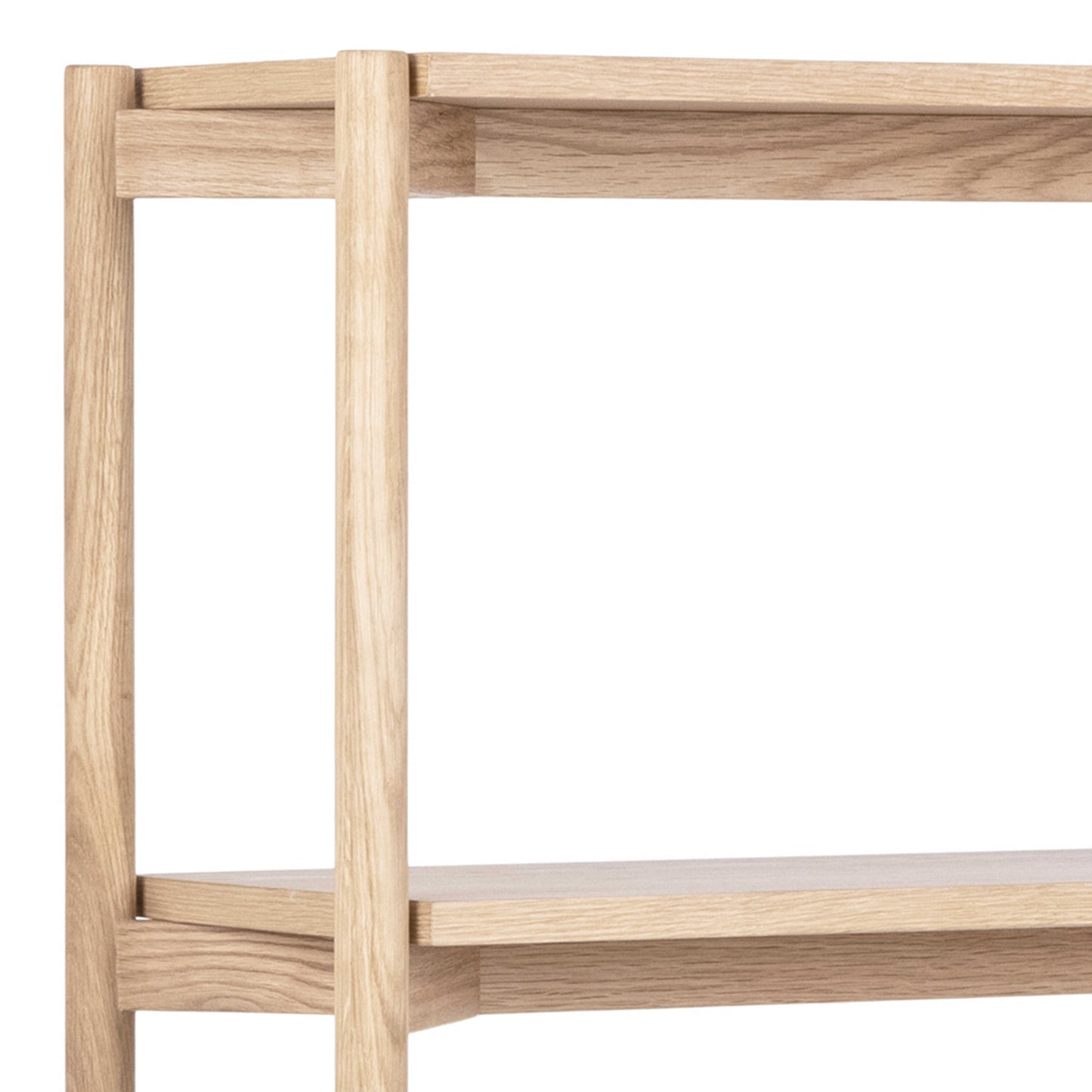 Berrytwist White Oak Veener Bookcase 4 Shelves