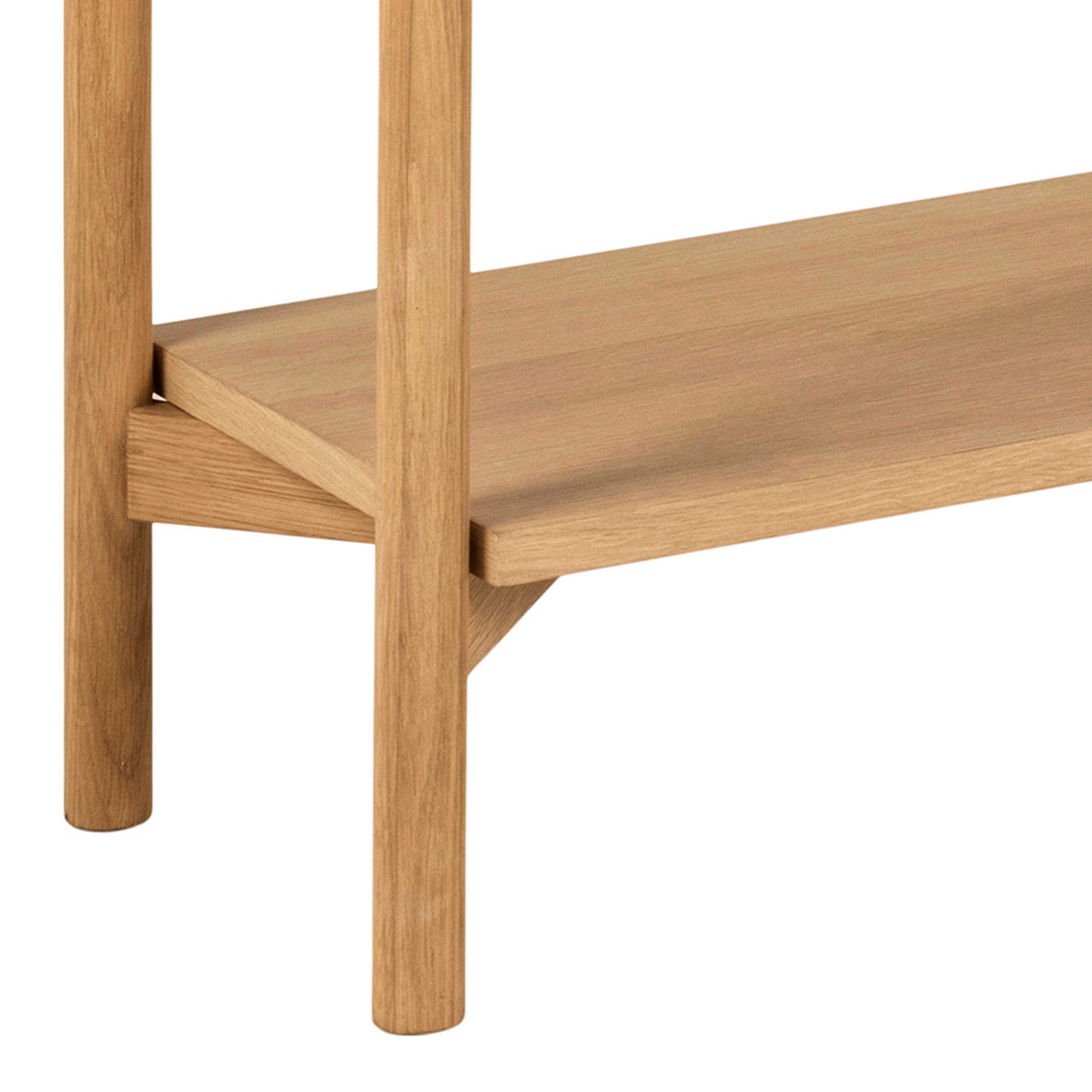 Berrytwist Scandi Natural Oak Veneer Bookcase 4 Shelves