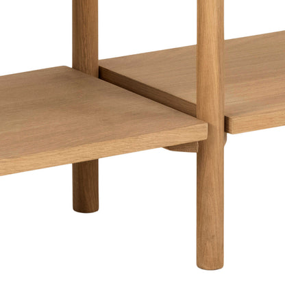 Berrytwist Scandi Natural Oak Veneer Bookcase 4 Shelves