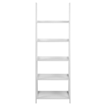 Florence White Step Ladder Bookcase 5 Shelves