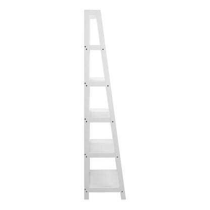 Florence White Step Ladder Bookcase 5 Shelves