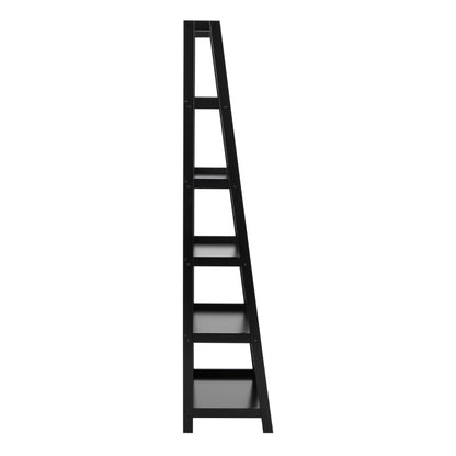 Florence Black Step Ladder Bookcase 5 Shelves