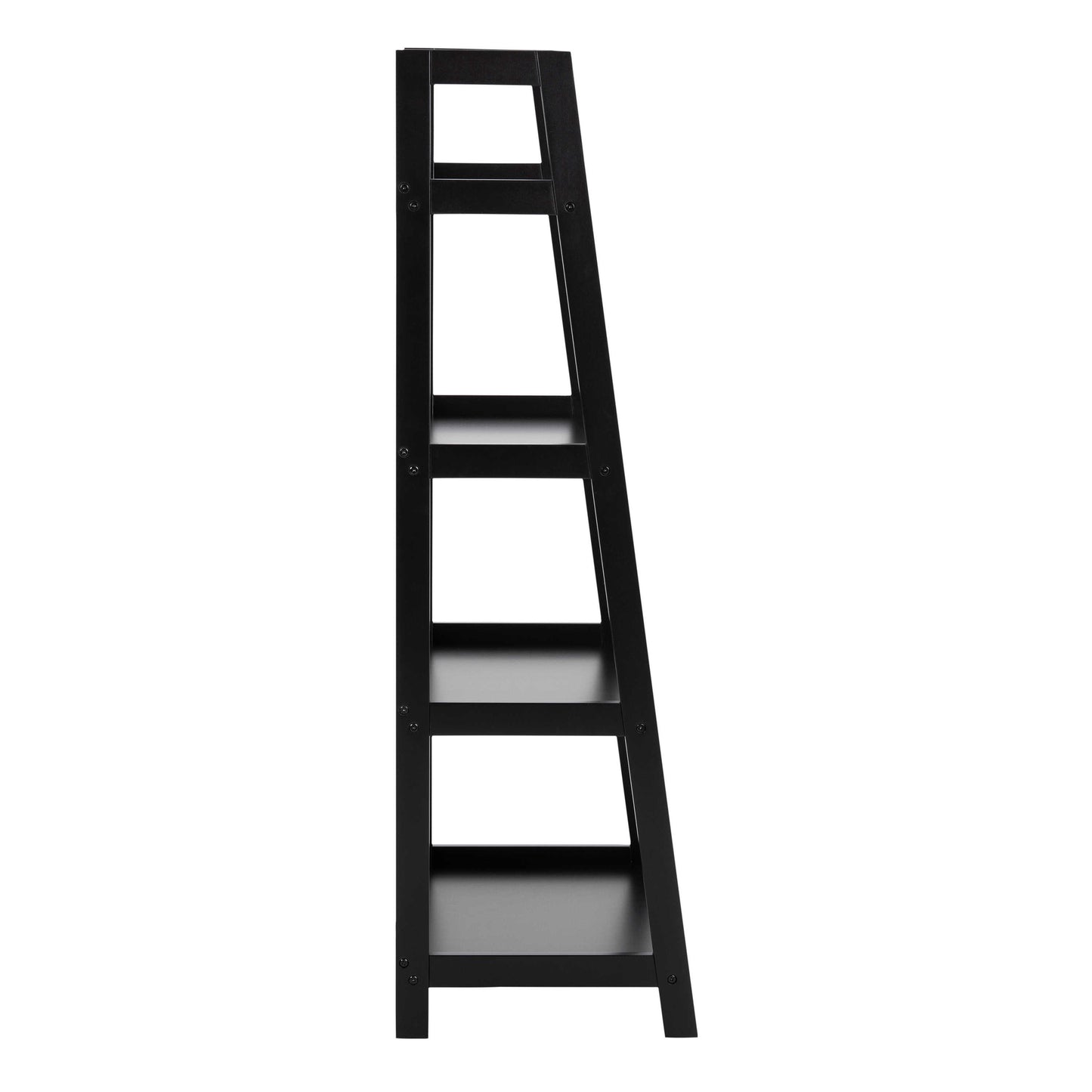 Florence Black Step Ladder Bookcase 4 Shelves
