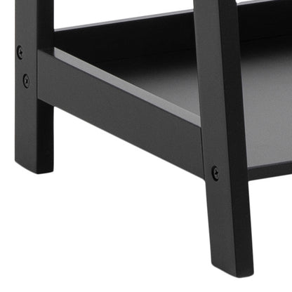 Florence Black Step Ladder Bookcase 4 Shelves