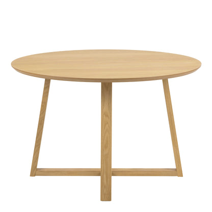 Frida Oak Natural Wood Round Dining Table