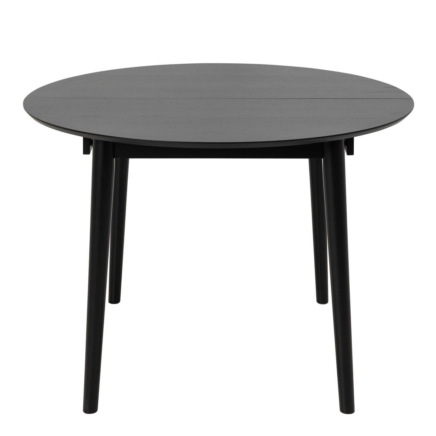 Shanghai Black Wooden Round Extending Dining Table
