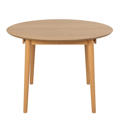 Novi Sad Natural Oak Wood Effect Round Extending Dining Table