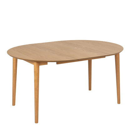 Novi Sad Natural Oak Wood Effect Round Extending Dining Table