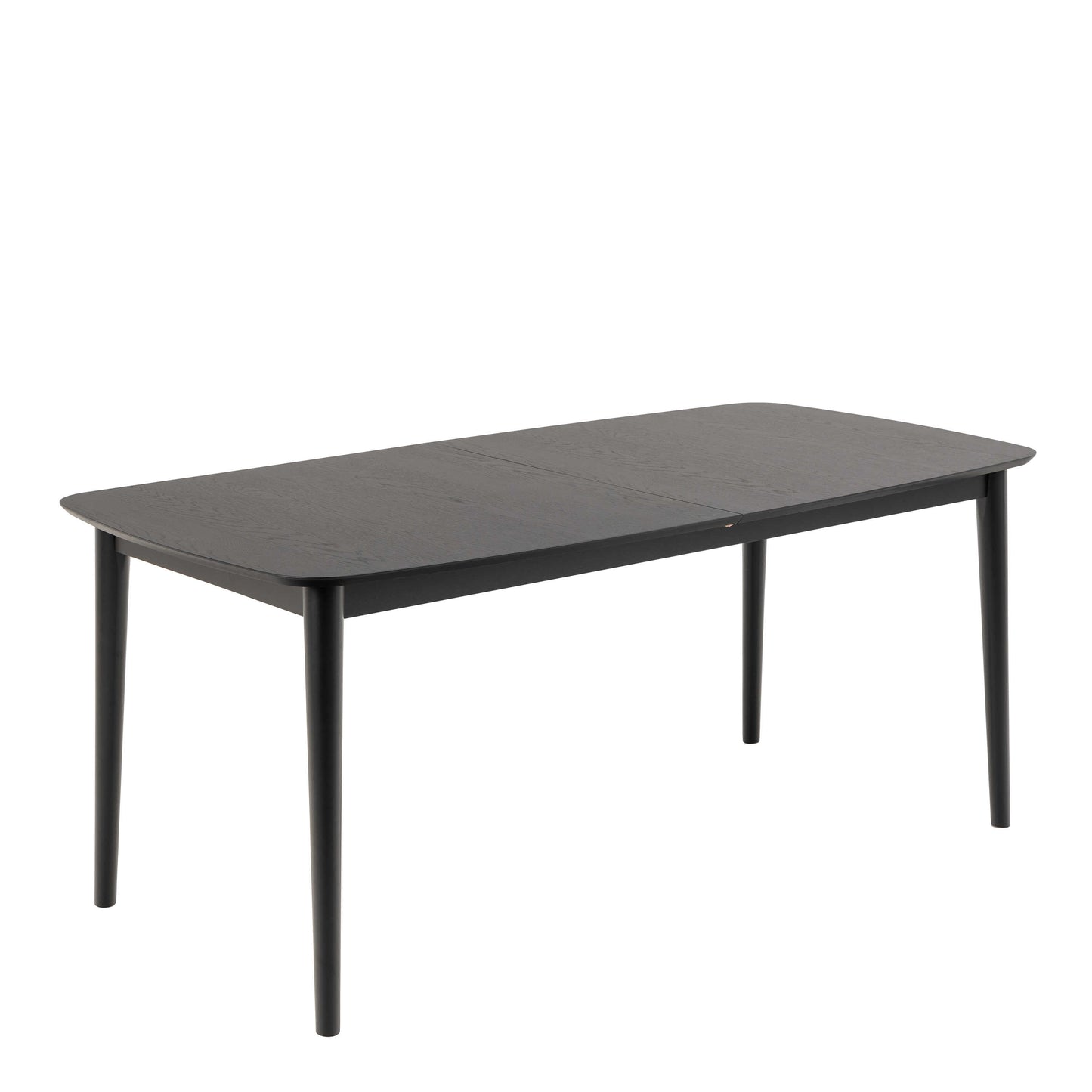 Novi Sad Black Wooden Rectangular Extending Dining Table