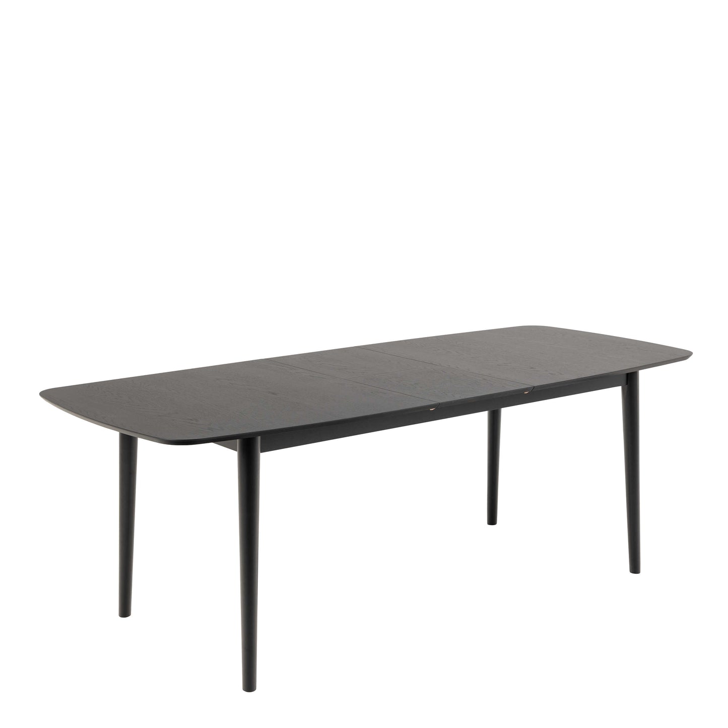 Novi Sad Black Wooden Rectangular Extending Dining Table