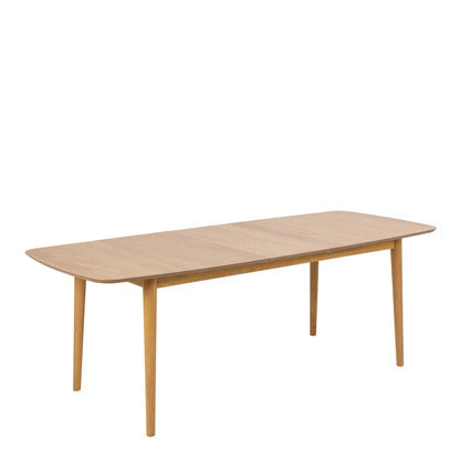 Novi Sad Natural Oak Wood Effect Rectangular Extending Dining Table