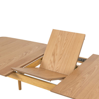 Novi Sad Natural Oak Wood Effect Rectangular Extending Dining Table