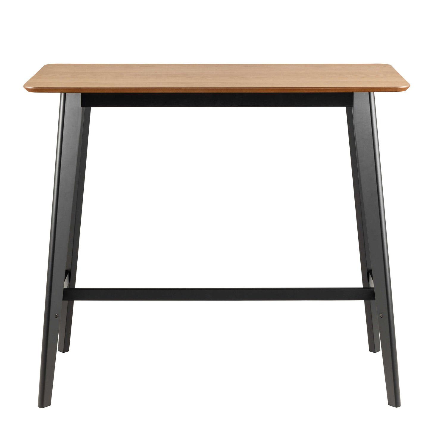 Saffron Black and Natural Oak Veneer Bar Table