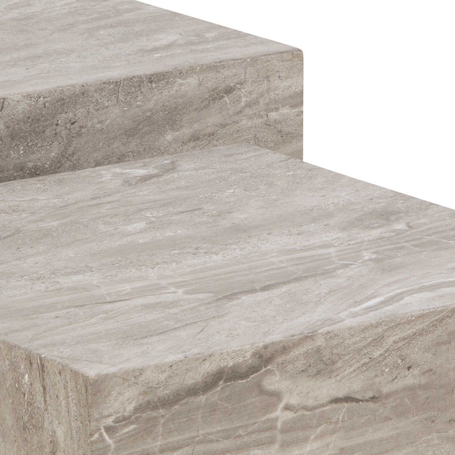 Set of 2 Munkebo Grey Marble Coffee Tables