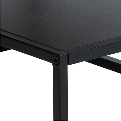 Haslev Natural Oak Rectangular Coffee Table with Half Bottom Shelf