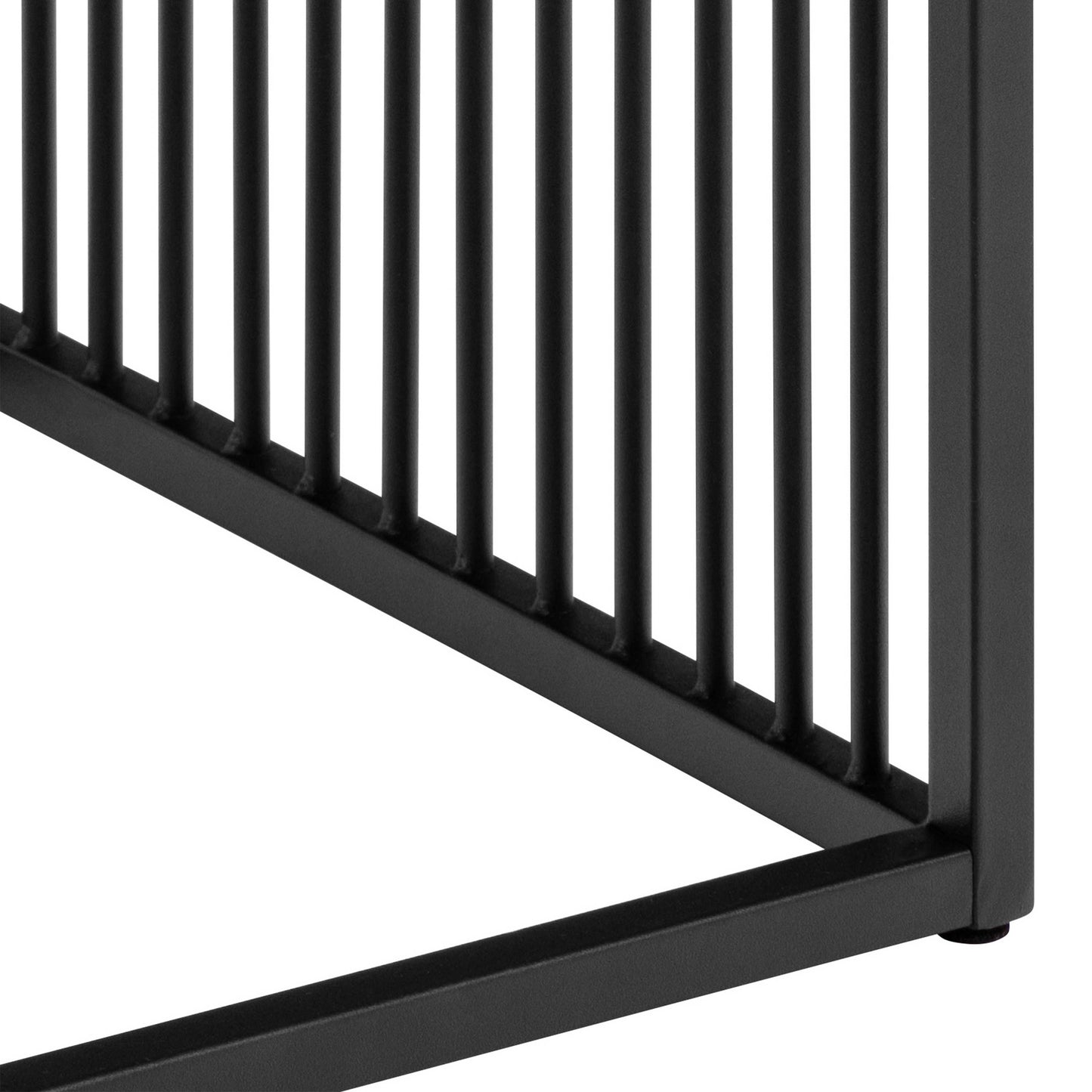 Porto Modern Organic Metal Side Table with Wild Oak Wood Effect Top