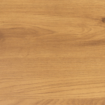 Porto Modern Organic Metal Side Table with Wild Oak Wood Effect Top