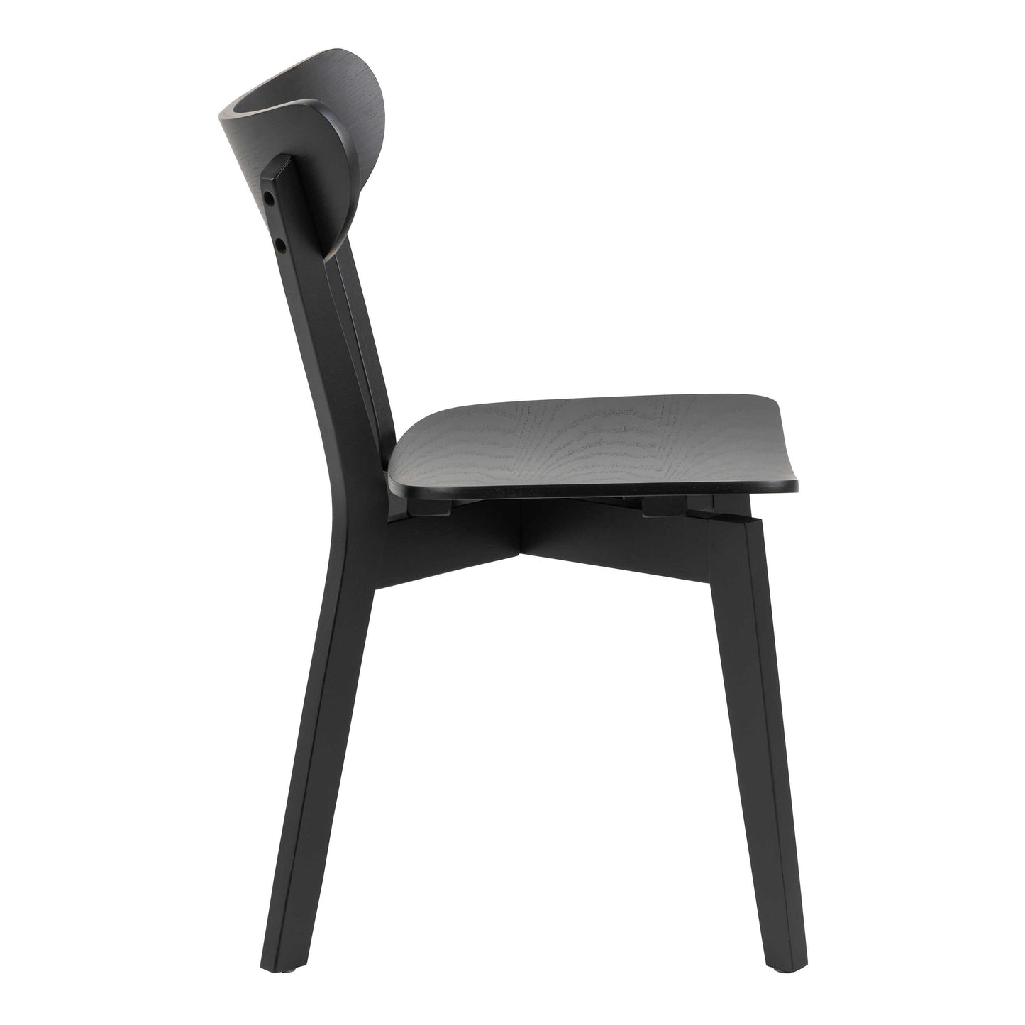 Set of  2 Saffron Black Wooden Dining Chairs