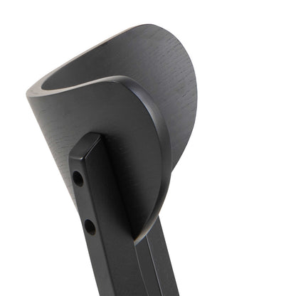 Set of  2 Saffron Black Wooden Dining Chairs