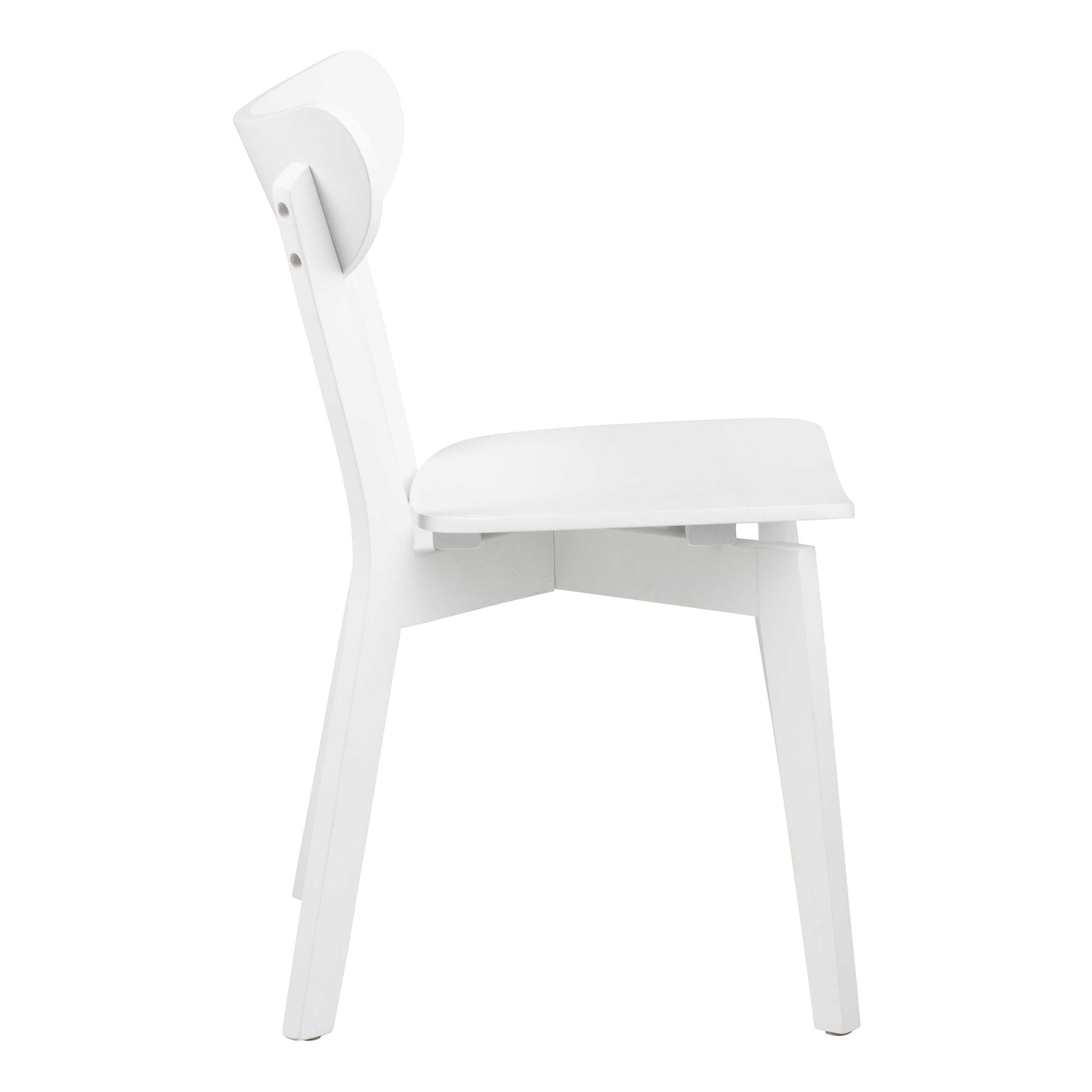 Set of 2 Saffron White Wooden Dining Chairs