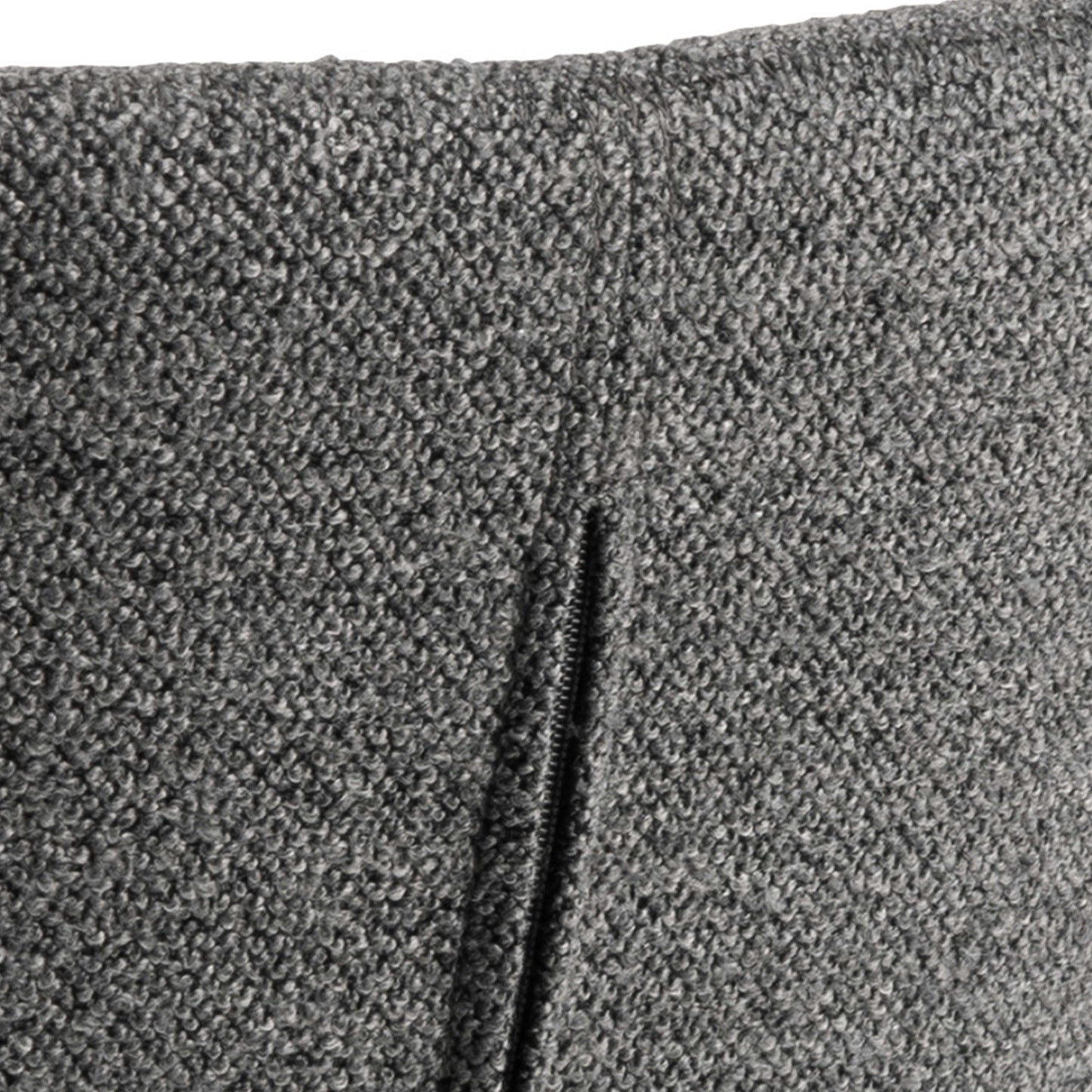 Set of 2 Acord Dark Grey Upholstered Swivel Dining Chairs