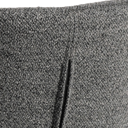 Set of 2 Acord Dark Grey Upholstered Swivel Dining Chairs