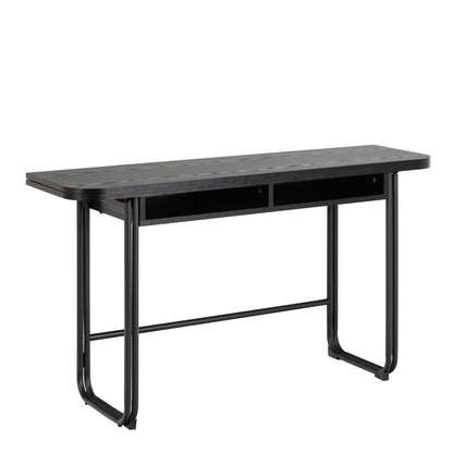 Tinglev 4 Seater Black Folding Dining Table