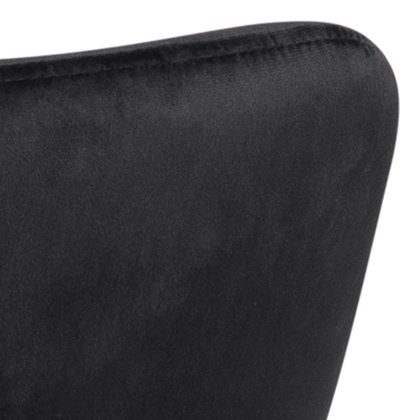 Set of 2 Haderslev Black Upholstered Dining Chair with Armrest