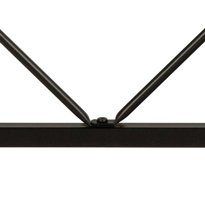 Barbados Natural Oak Wood Office Desk Black Metal Base