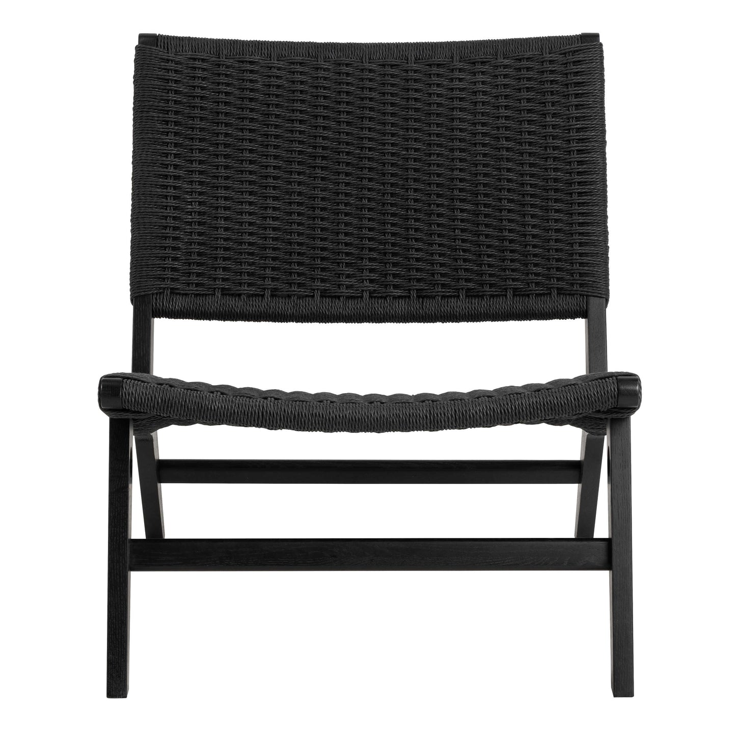 Wigletree Black Wood Lounge Chair