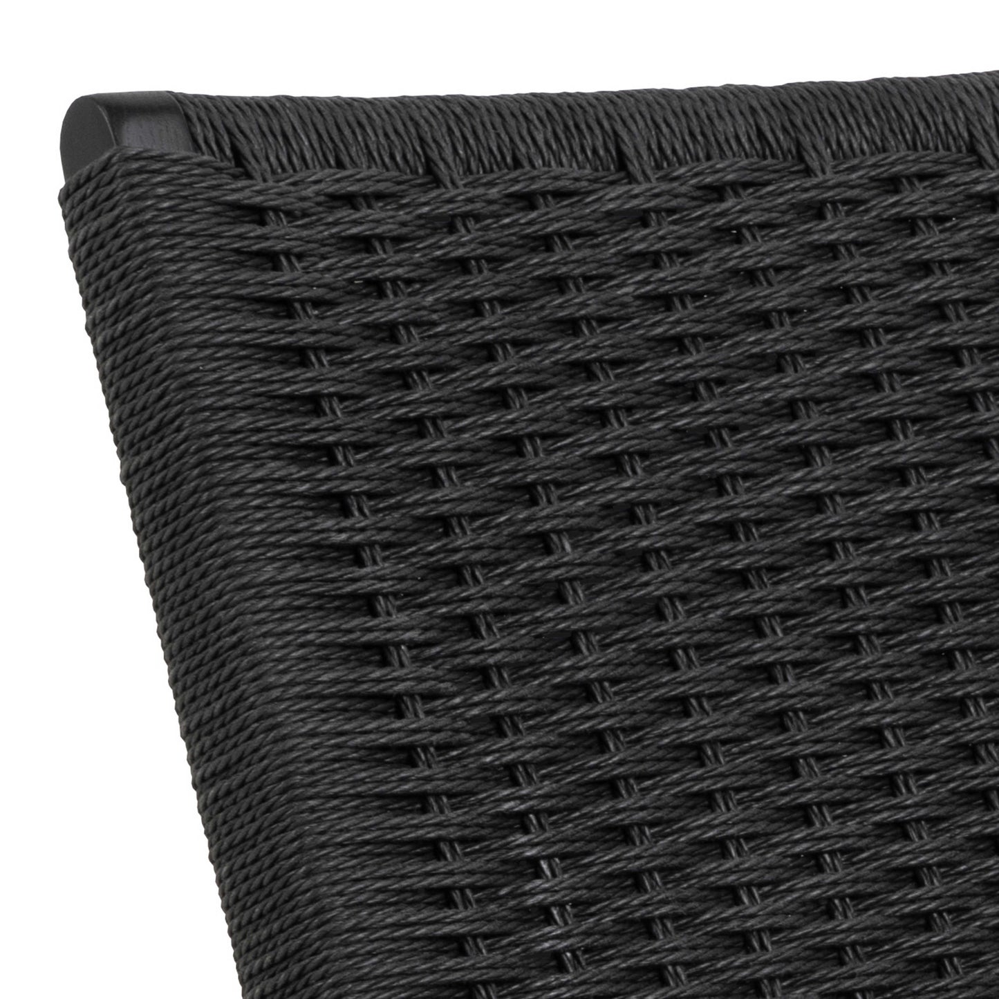 Wigletree Black Wood Lounge Chair