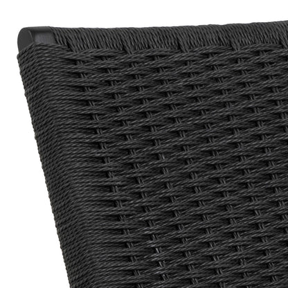 Wigletree Black Wood Lounge Chair