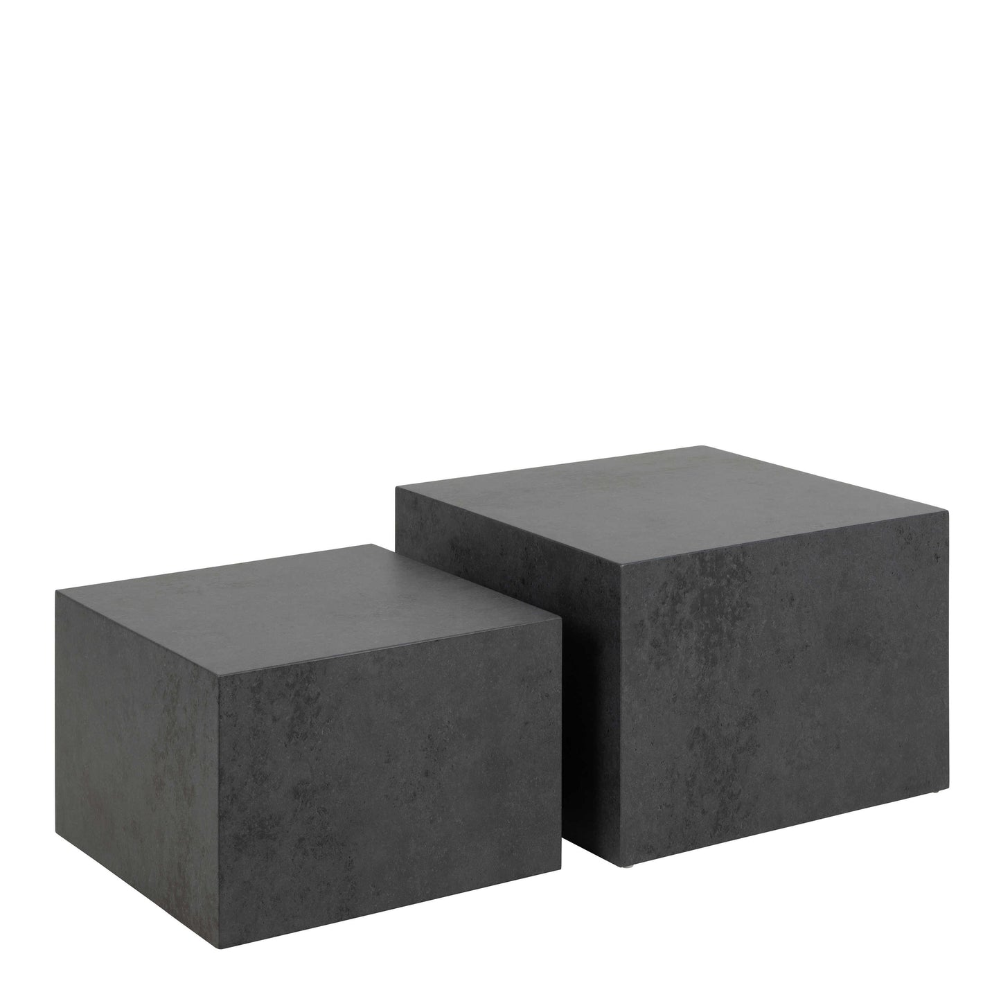 Munkebo Black Square Coffee Table Set of 2