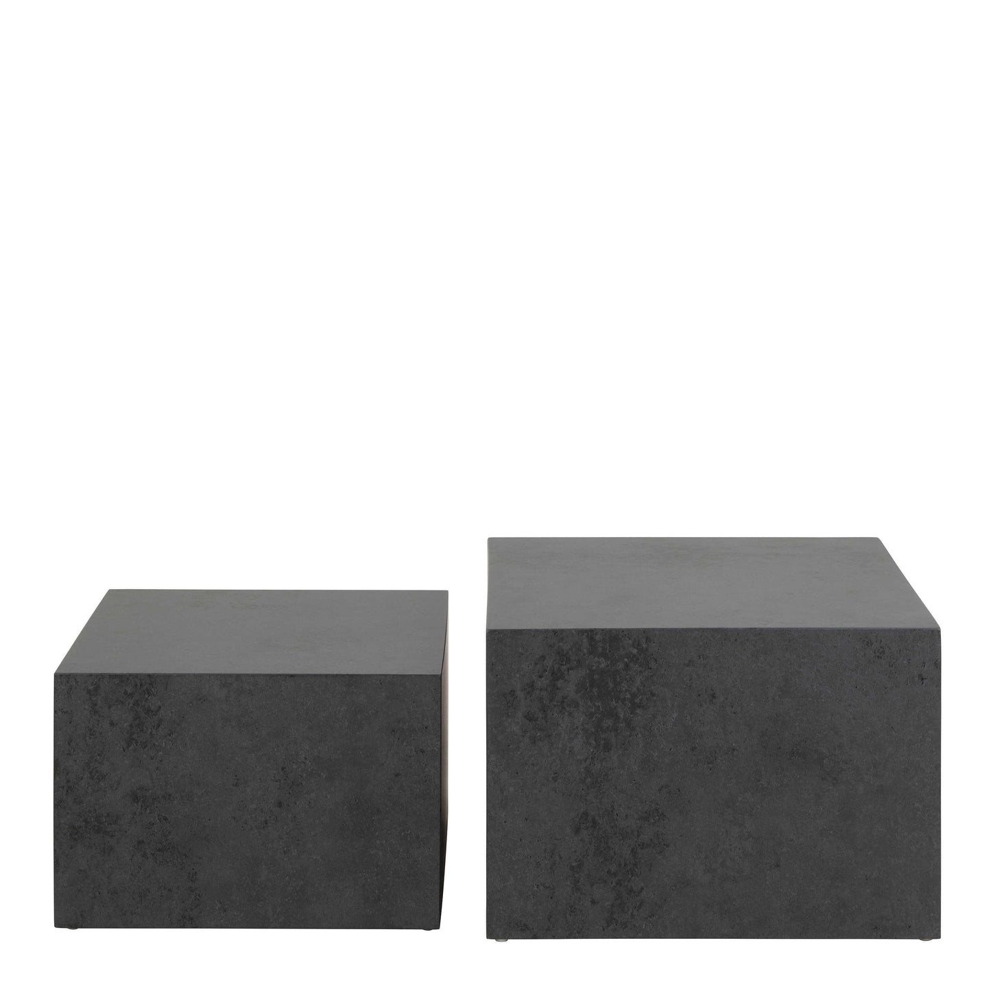 Munkebo Black Square Coffee Table Set of 2