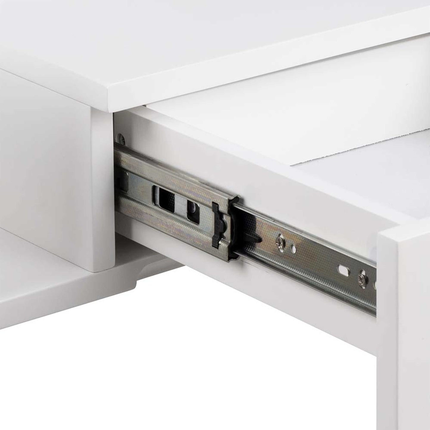 Sydney 1 Drawer Wall Mounted White Square Bedside Table