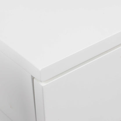 Sydney 1 Drawer Wall Mounted White Square Bedside Table