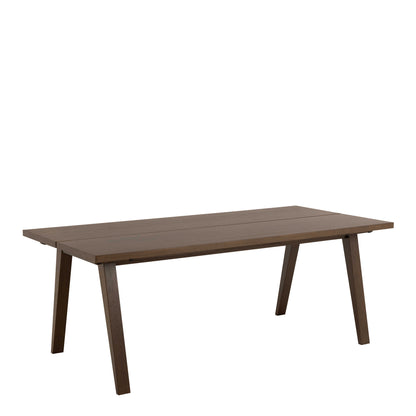 Jyvaskyla 286cm 8 Seater Dark Oak Wood Rectangle Extendable Dining Table
