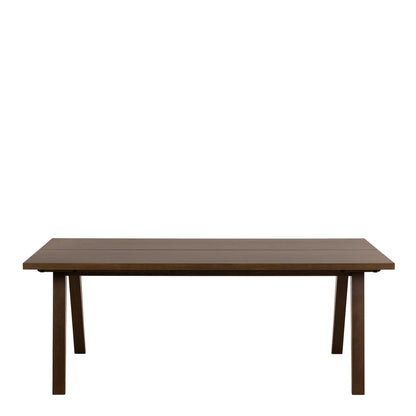 Jyvaskyla 286cm 8 Seater Dark Oak Wood Rectangle Extendable Dining Table