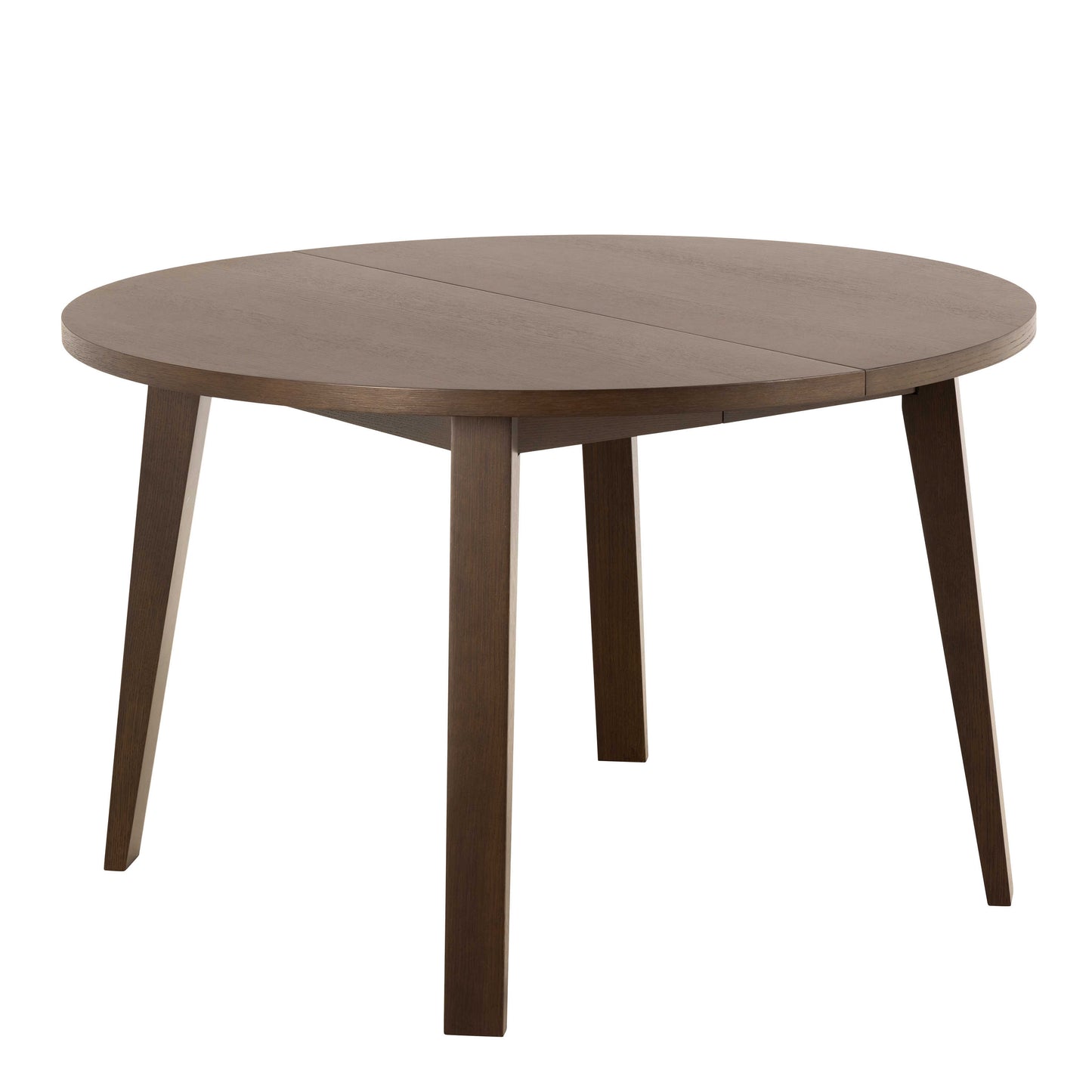 Jyvaskyla 120cm Dark Oak Wood Round Extendable Dining Table